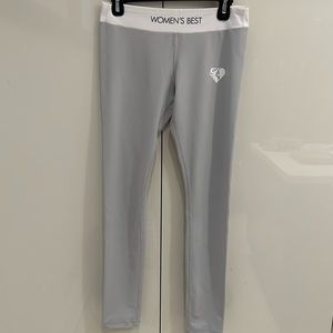 Athletic tights for women grey and white never worn
